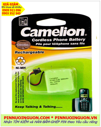 Camelion C077P, Pin điện thoại bàn không dây Camelion C077P (3.6v-2/3AAA 300mAh) /Nhận hàn ghép pin